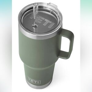 Yeti 35 oz Camp Green Tumbler with Handle and Straw Lid